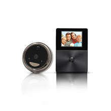 HD peephole ring wifi video doorbell with lcd screen monitor intercom